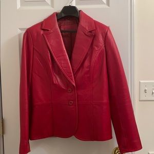 Ladies Leather jacket perfect for the holidays!